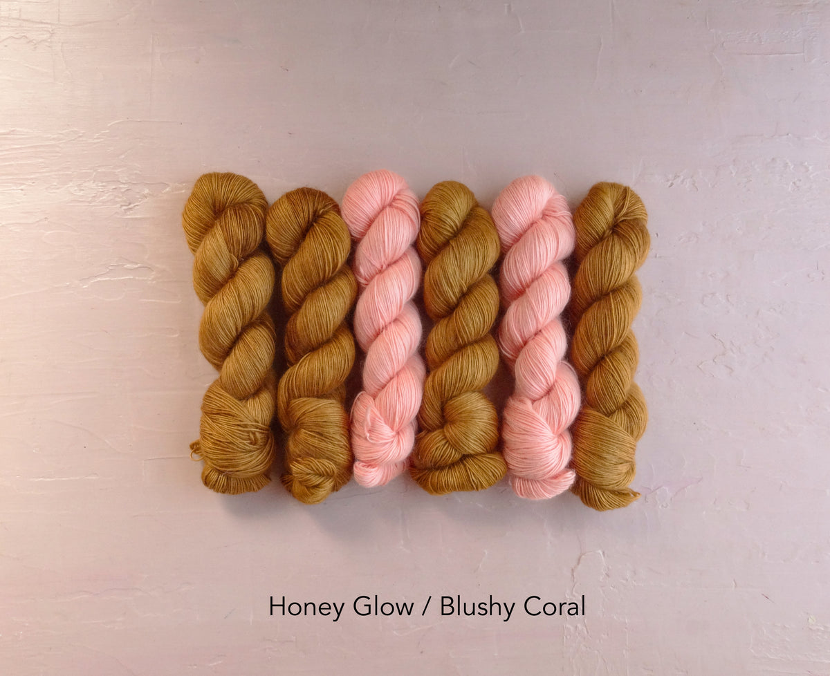Blushy Coral- Merino Mohair